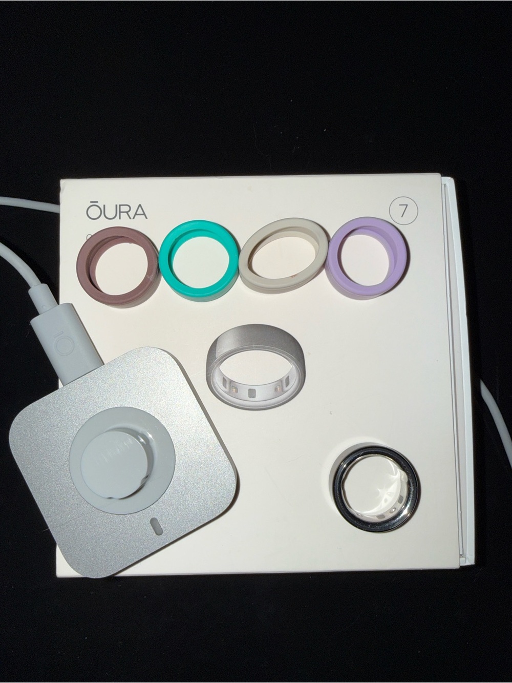 Oura Ring Gen 4 in Black - Size 7